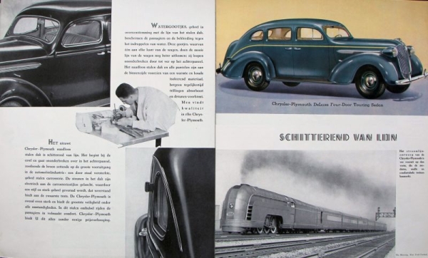 Chrysler Plymouth Modelprogram 1937 Carbrochure-Map (7812)